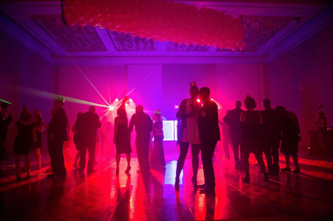 Euro Nightclub Dancing at Washington DC Black Tie New Year's Eve Gala
